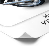 Moto Guzzi Centauro - Klassieke motorfiets - A3-fo Poster (Hoek)