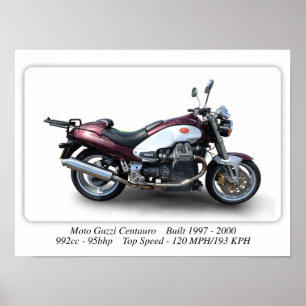Moto Guzzi Centauro - Klassieke motorfiets - A3-fo Poster