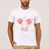 Moto Guzzi Engine T-Shirt - RED (Voorkant)