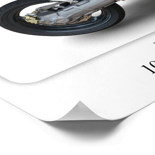 Moto Guzzi Griso Motorcycle - Afdrukformaat A3 Pos Poster (Hoek)