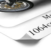 Moto Guzzi V11 Sport Motorcycle - A3 Afmeting afdr Poster (Hoek)