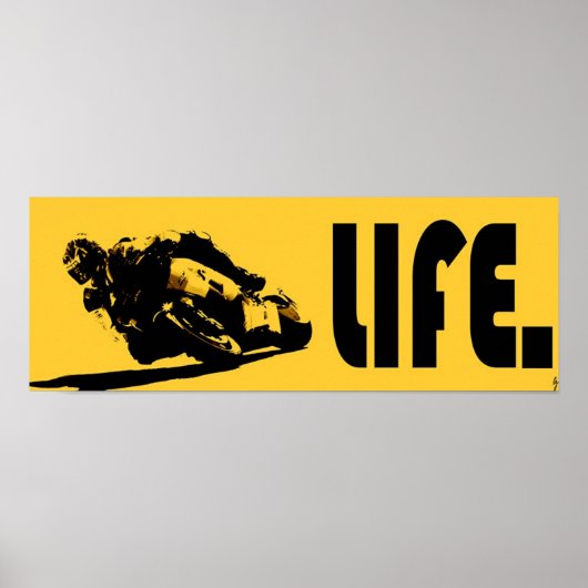 Moto Life Yellow Poster (Voorkant)