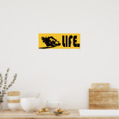 Moto Life Yellow Poster (Keuken)