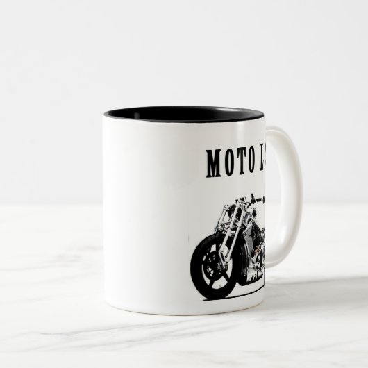 Moto Loco Coffee-Mok Tweekleurige Koffiemok (Voorkant rechts)