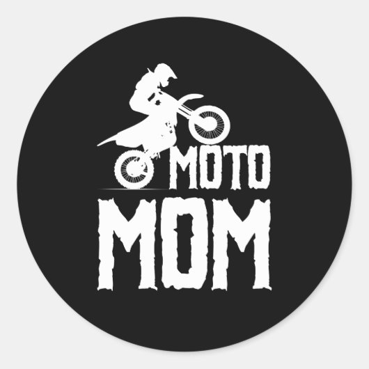 Moto Ma Motorcross Ronde Sticker (Voorkant)