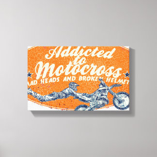 Moto race canvas afdruk