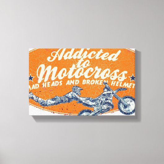 Moto race canvas afdruk (Voorkant)