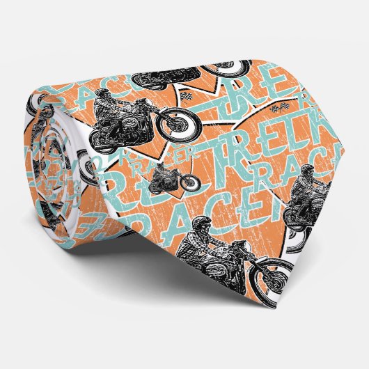 Moto race stropdas (Opgerold)