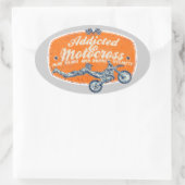 Moto racing ovale sticker (Tas)