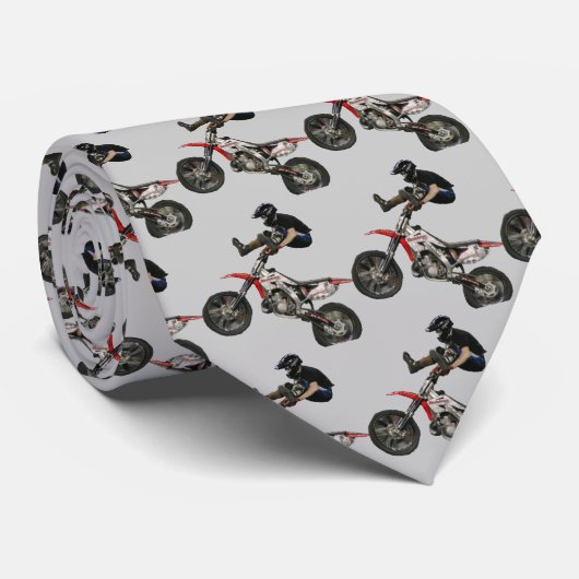 moto stropdas grijs (Opgerold)