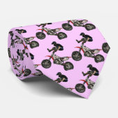 moto stropdas roze (Opgerold)