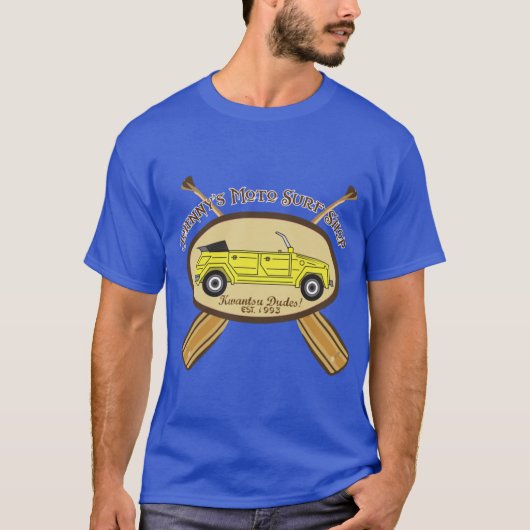 Moto Surf retro T-shirt (Voorkant)