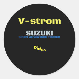 Moto V-Strom Ronde Sticker