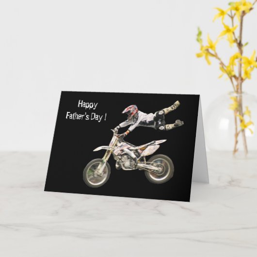 moto vaderdag kaart (Gele Bloem)