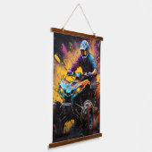 moto wandtapijt hangend wandkleed (Gebogen)