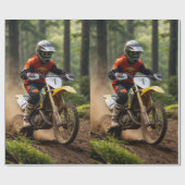 Moto-xing - Motocross-racisme Cadeaupapier (Vlak)