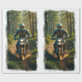 Moto-xing - Motocross-racisme Cadeaupapier (Vlak)