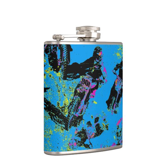 Moto-xing - Motocross-racisme Heupfles (Rechts)