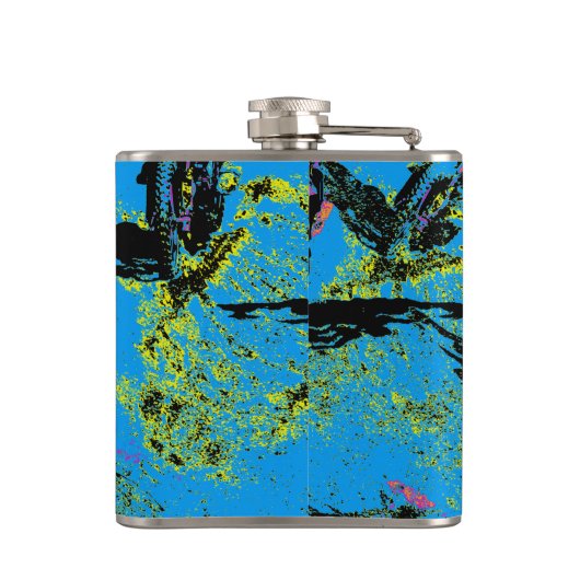 Moto-xing - Motocross-racisme Heupfles (Achterkant)