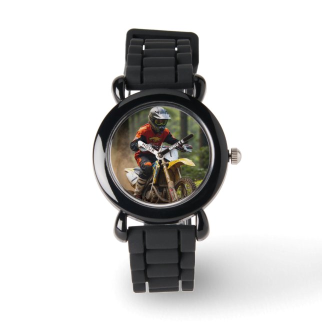 Moto-xing - Motocross-racisme Horloge (Voorkant)