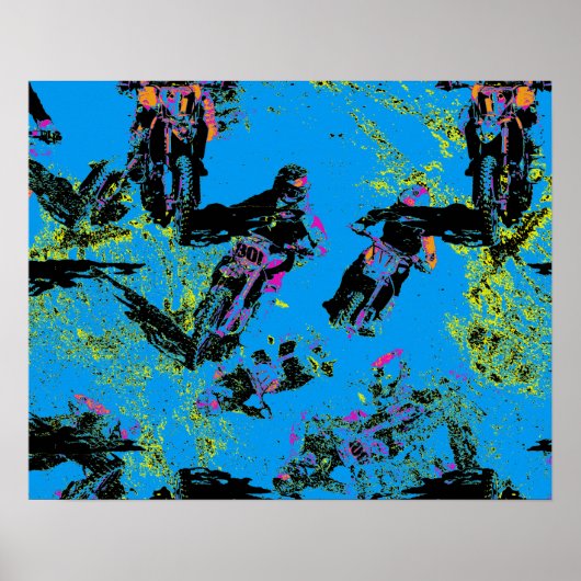 Moto-xing - Poster Motocross-racisme (Voorkant)