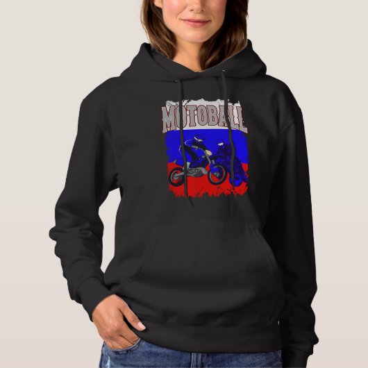 MOTOBALL RUSSIA MOTOBALL-SCHULDIGE MOTO-BALL-MOTOB HOODIE (Voorkant)