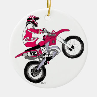 Motocross300-kopie Keramisch Ornament