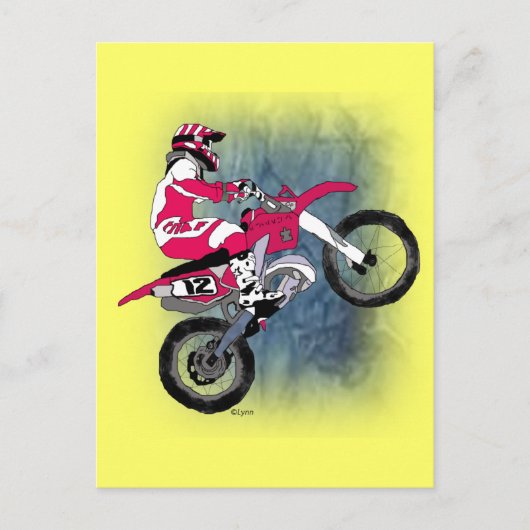 Motocross301 Briefkaart (Voorkant)