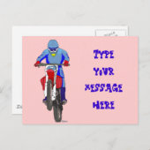 Motocross 100 briefkaart (Voorkant / Achterkant)