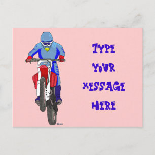 Motocross 100 briefkaart