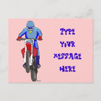 Motocross 100 briefkaart