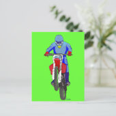 Motocross 100 briefkaart (Staand voorkant)