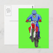 Motocross 100 briefkaart (Voorkant / Achterkant)