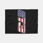 Motocross 2019 fleece deken (Voorkant (Horizontaal))