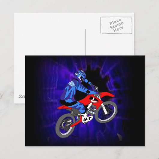 Motocross 203 briefkaart (Voorkant / Achterkant)