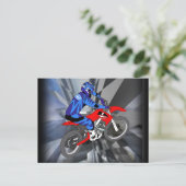Motocross 204 briefkaart (Staand voorkant)