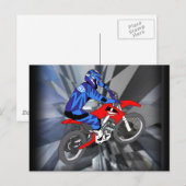 Motocross 204 briefkaart (Voorkant / Achterkant)