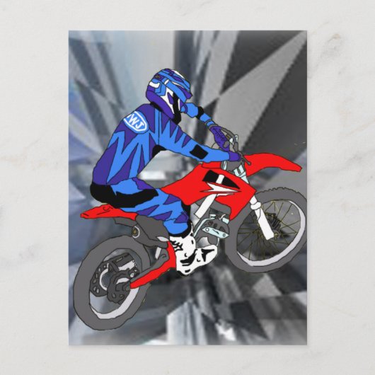 Motocross 204 briefkaart (Voorkant)