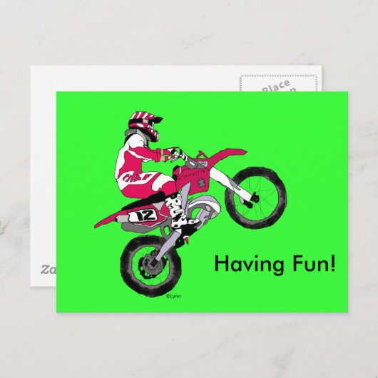 Motocross 300 briefkaart (Voorkant / Achterkant)