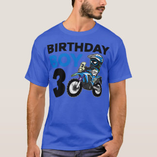 Motocross 3rd Gift 3 jaar oude Dirt Bike Birthday T-shirt