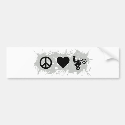 Motocross 4 bumpersticker (Voorkant)