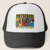 Motocross A Way of Life Trucker Pet (Voorkant)