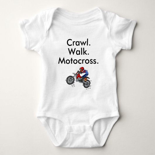 Motocross Baby Body Romper (Voorkant)