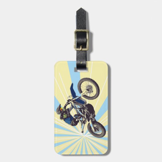 Motocross Bagagelabel (Voorkant verticaal)