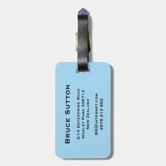 Motocross Bagagelabel (Achterkant verticaal)