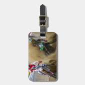 Motocross Bagagelabel (Voorkant verticaal)