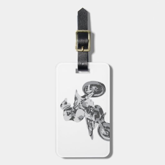 Motocross Bagagelabel (Voorkant verticaal)