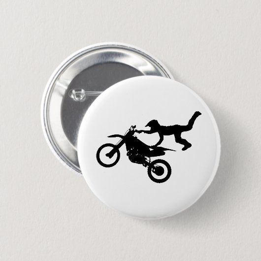Motocross Bike Ronde Button 5,7 Cm (Voorkant /achterkant)