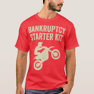 Motocross Biker Dirt Bike Motorbike Faillissement T-shirt