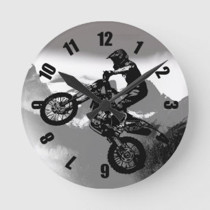 Motocross Biker - Rocky Mountains Ronde Klok